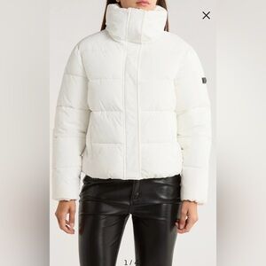 BCBGeneration Ivory Puffer Jacket, NWT